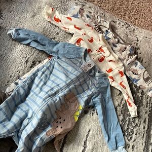 Gerber zip up Onsies